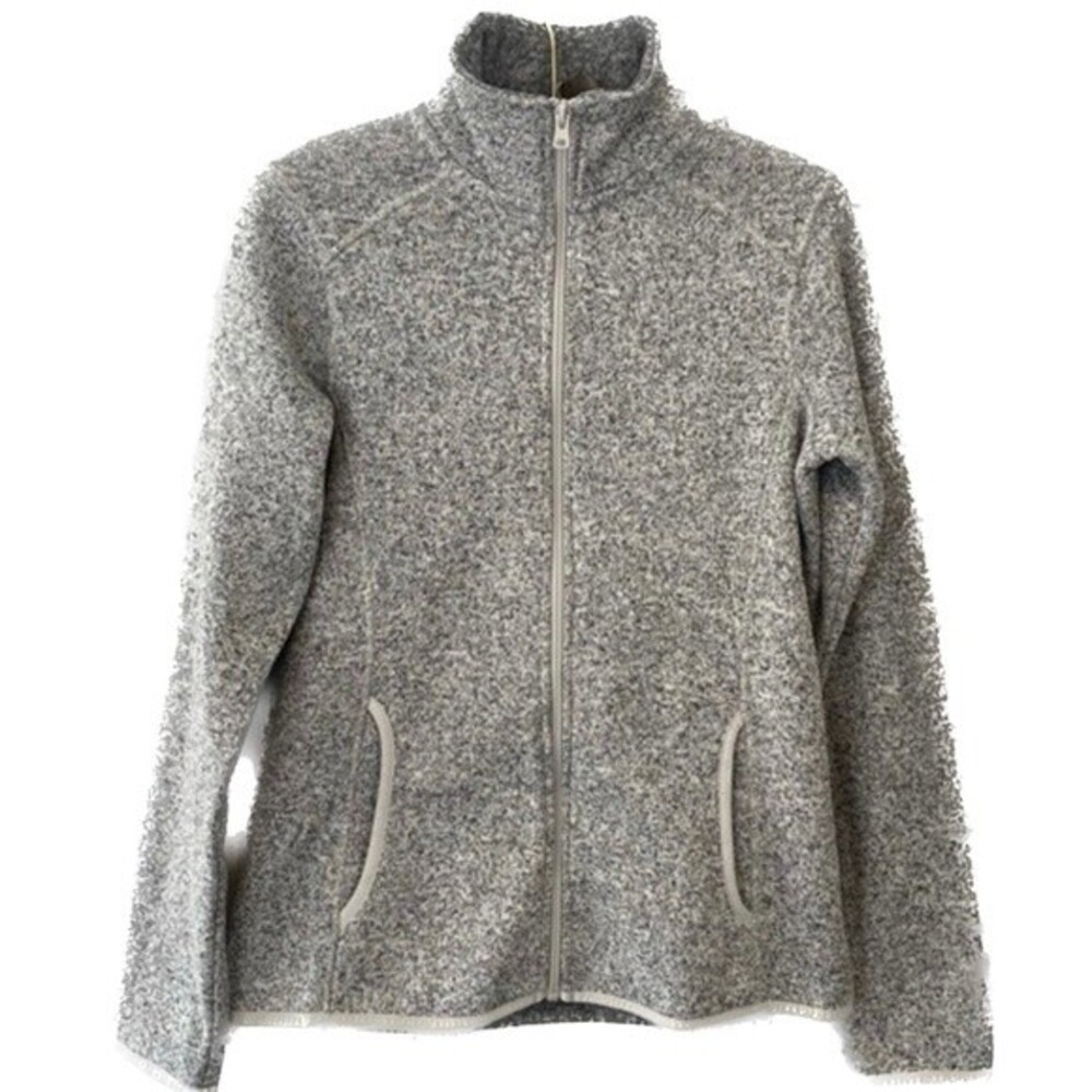 Eddie Bauer Women's Knit Fleeced Lined Fitted Outdoor Full Zip Jacket S